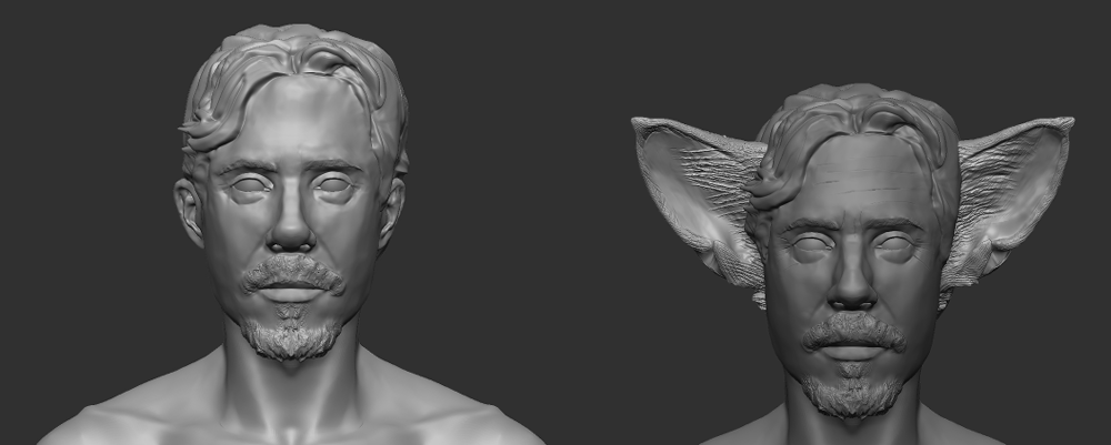 Judge Roy Ferguson headshot plus cat boy version