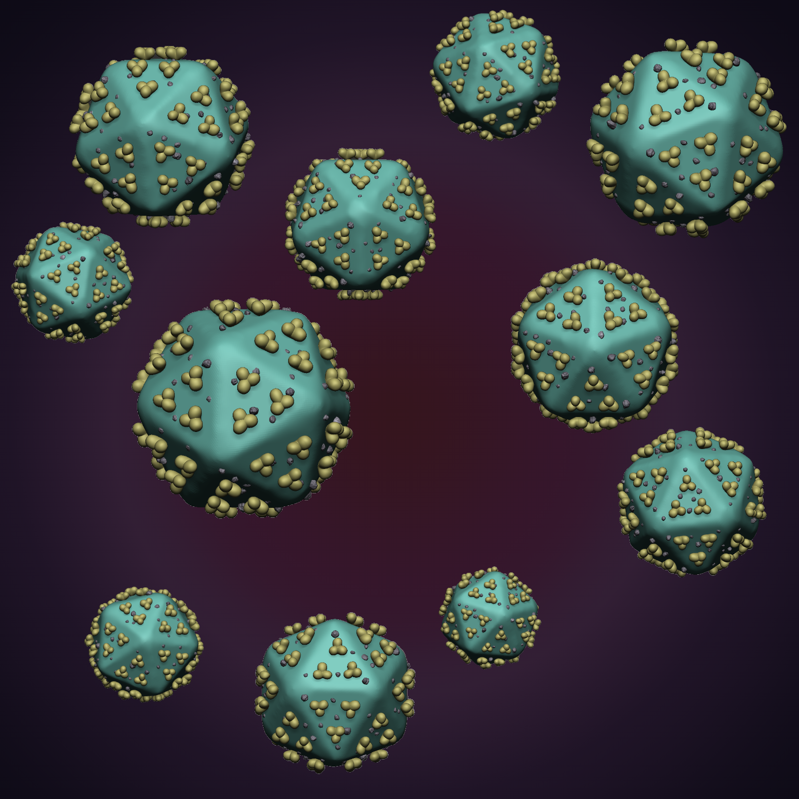 Eleven HIV virus models